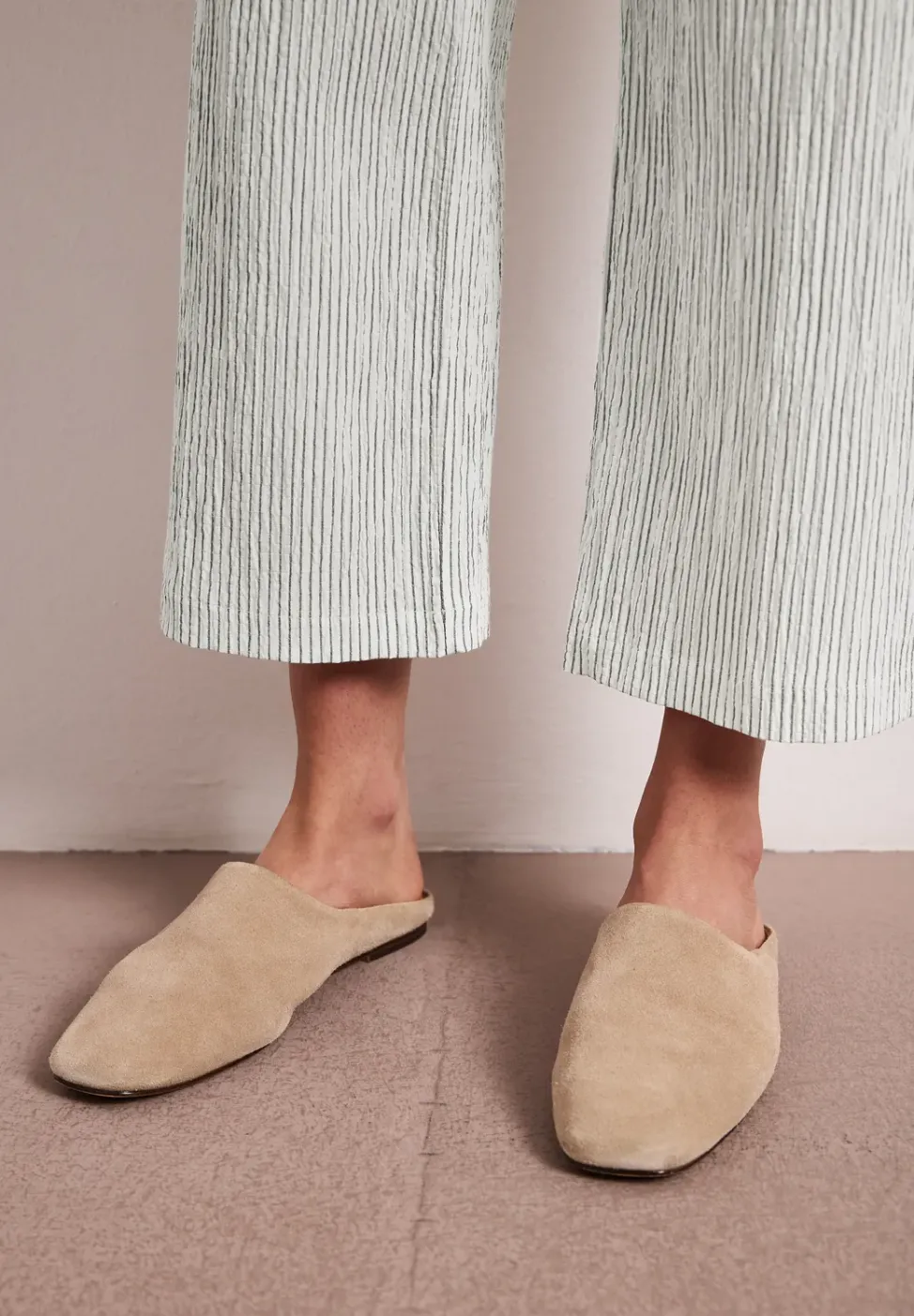 Wide Leg Hose im Loose Fit mit Streifen