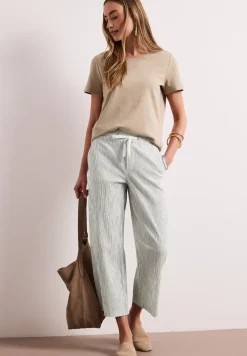 Wide Leg Hose im Loose Fit mit Streifen