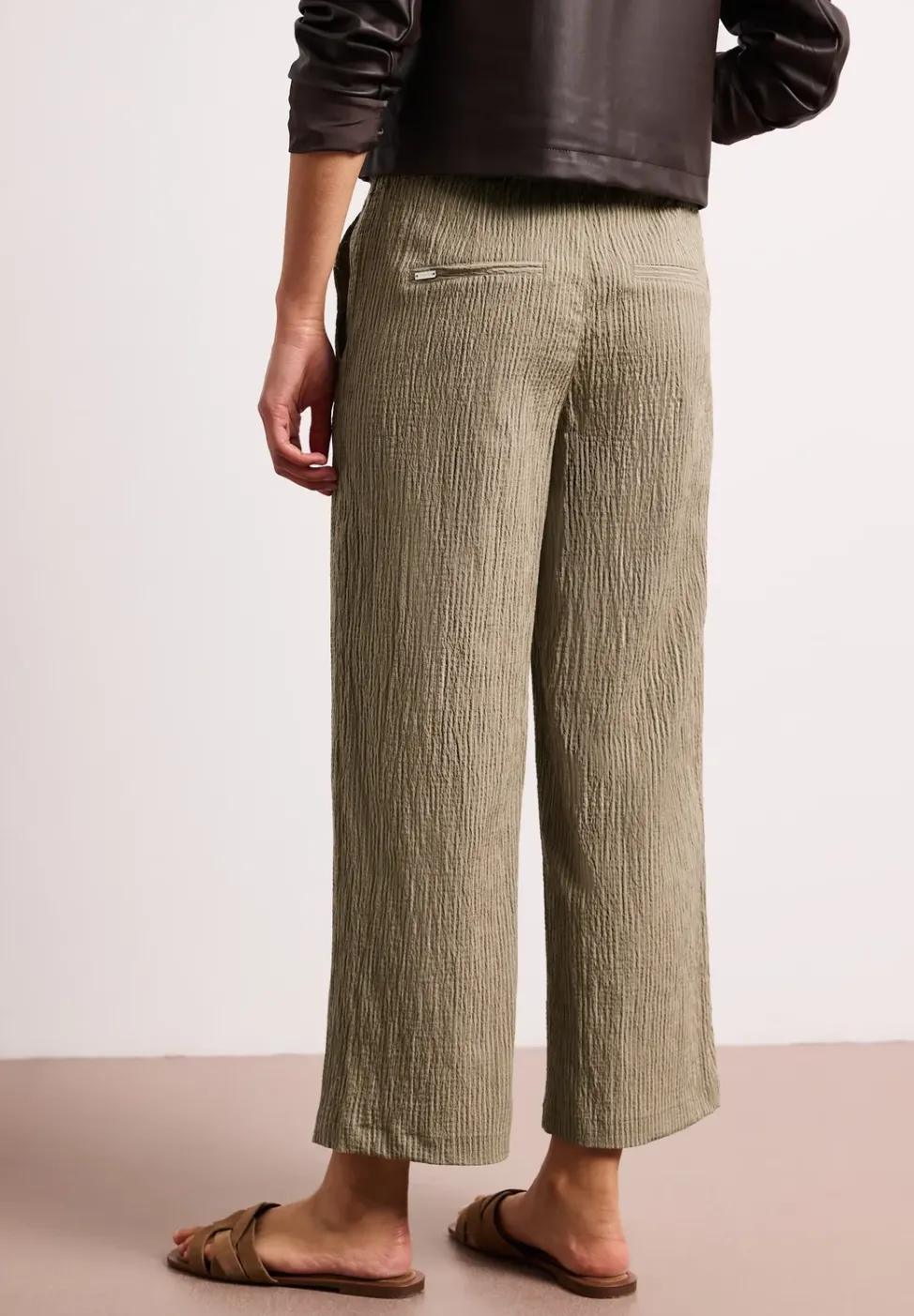 Wide Leg Hose im Loose Fit mit Streifen