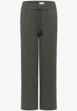 Wide Leg Hose in Seersuckerqualität