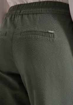 Wide Leg Hose in Seersuckerqualität