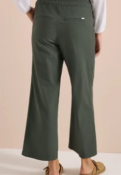 Wide Leg Hose in Seersuckerqualität
