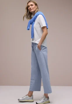 Wide Leg Hose mit Elastikbund
