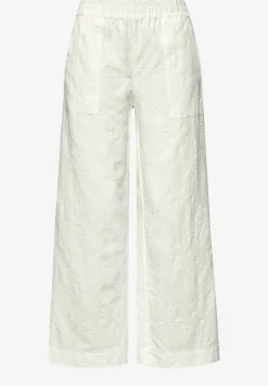 Wide Leg Hose mit Embroidery-Muster