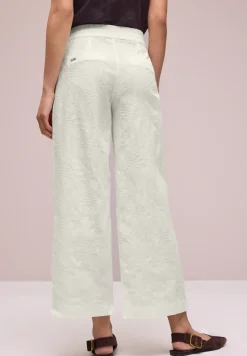 Wide Leg Hose mit Embroidery-Muster