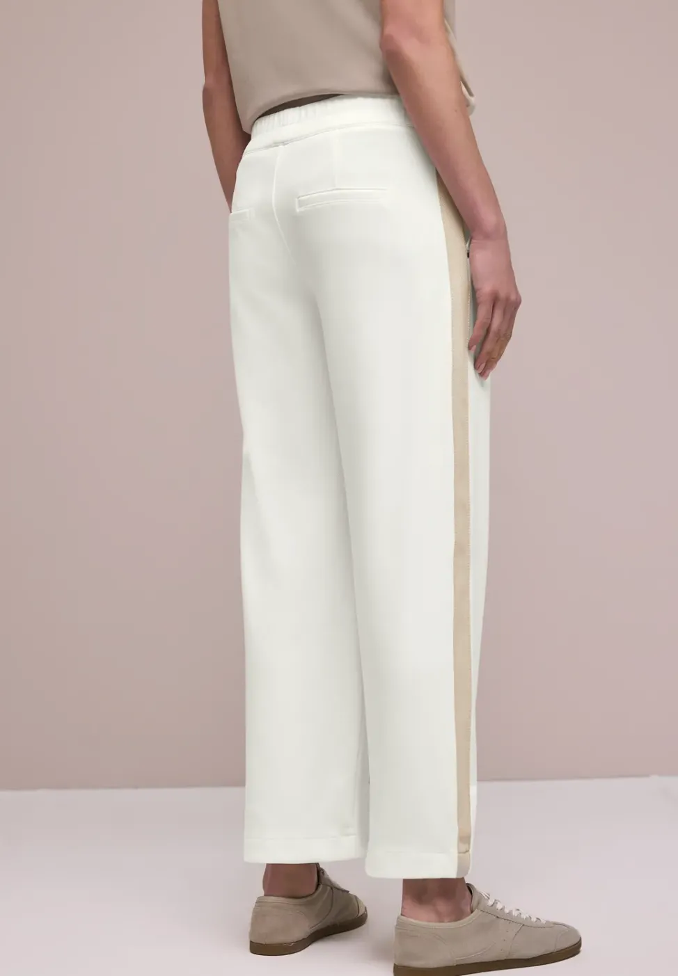 Wide Leg Hose mit Gallonstreifen