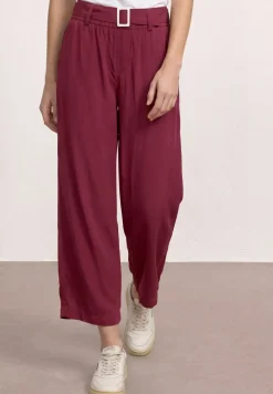 Wide Leg Hose mit Gürteldetail