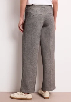 Wide Leg Hose mit Knopfdetails