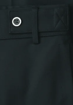 Wide Leg Hose mit Knopfdetail