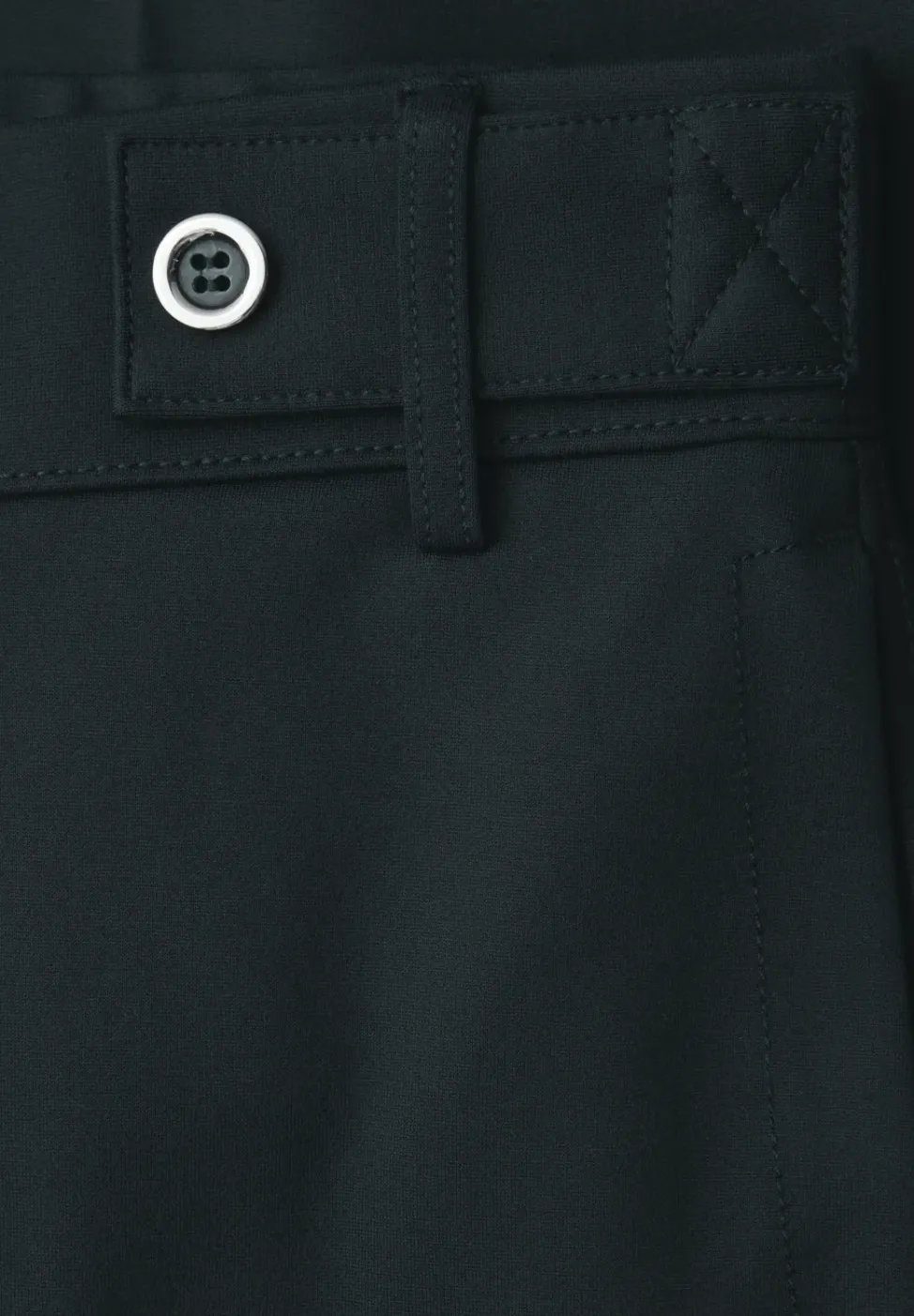 Wide Leg Hose mit Knopfdetail