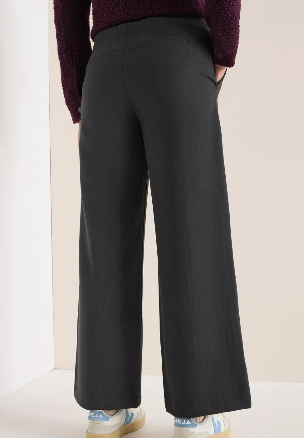 Wide Leg Hose mit Muster
