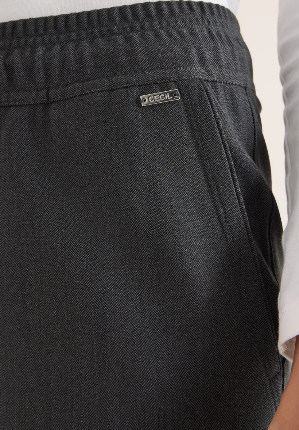 Wide Leg Hose mit Muster