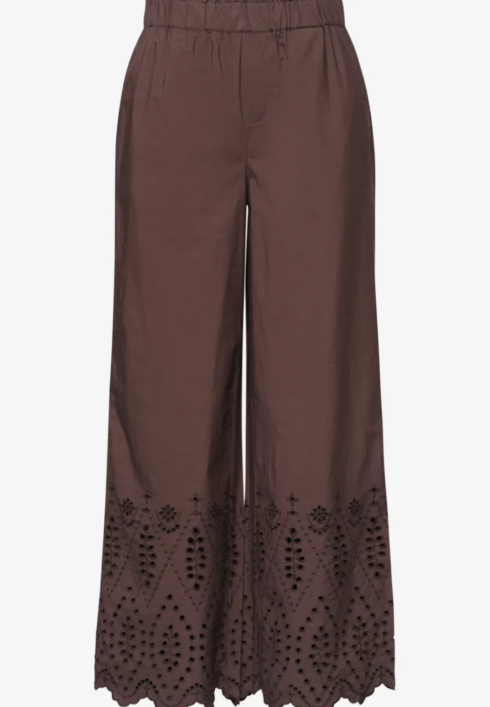 Wide Leg Hose mit Shiffley-Embroidery