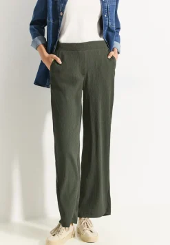 Wide Leg Hose mit Struktur