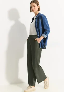 Wide Leg Hose mit Struktur