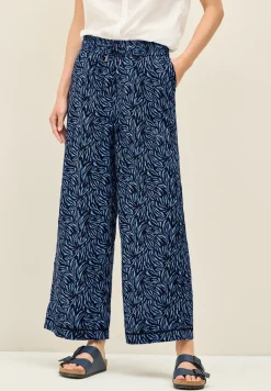 Wide Leg Hose mit Tapedetail