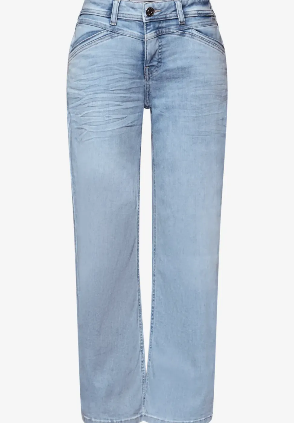 Wide Leg Jeans mit Elastikbund hinten
