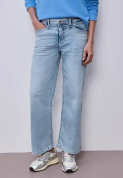 Wide Leg Jeans mit Elastikbund hinten