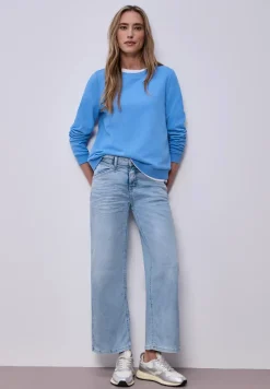 Wide Leg Jeans mit Elastikbund hinten