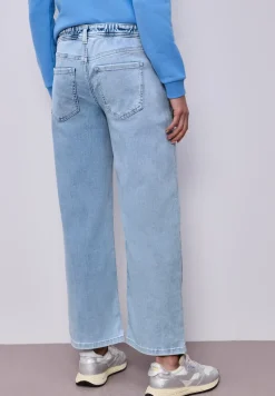 Wide Leg Jeans mit Elastikbund hinten