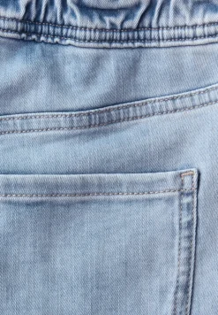 Wide Leg Jeans mit Elastikbund hinten