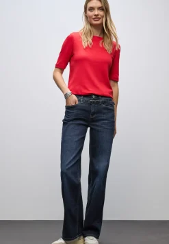 Wide Leg Jeans mit Gürtel
