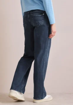 Wide Leg Jeans mit Stickerei