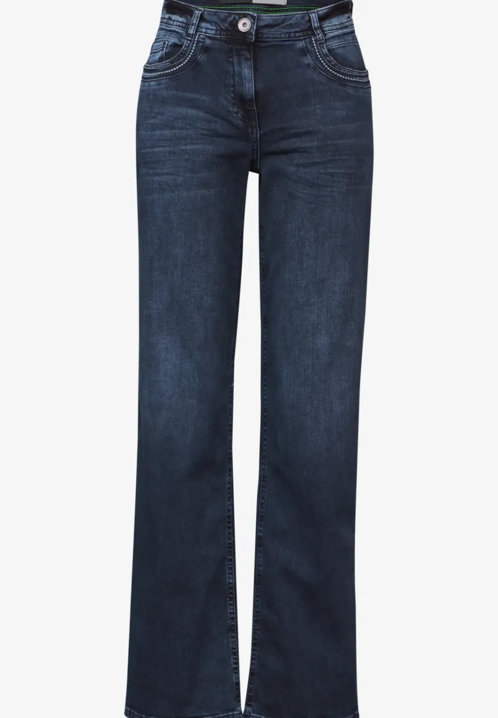 Wide Leg Jeans mit Stickerei