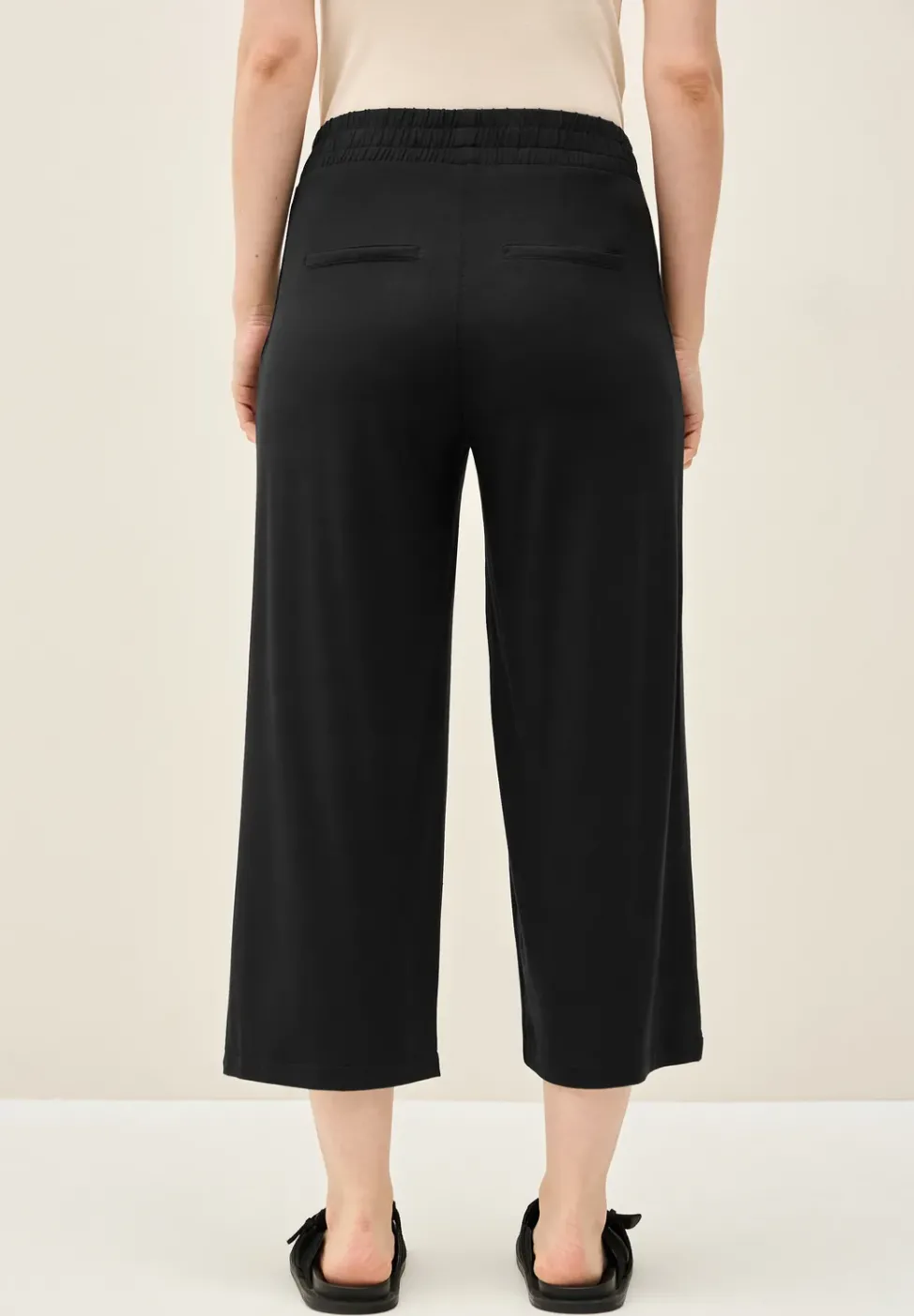 Wide Leg Jersey-Hose
