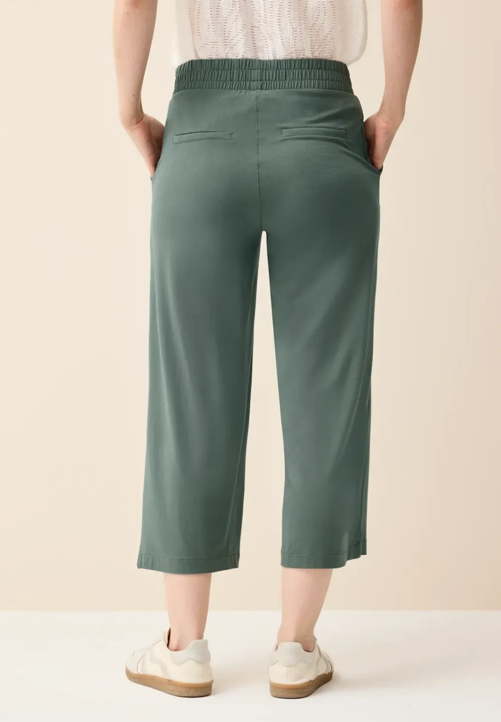 Wide Leg Jersey-Hose