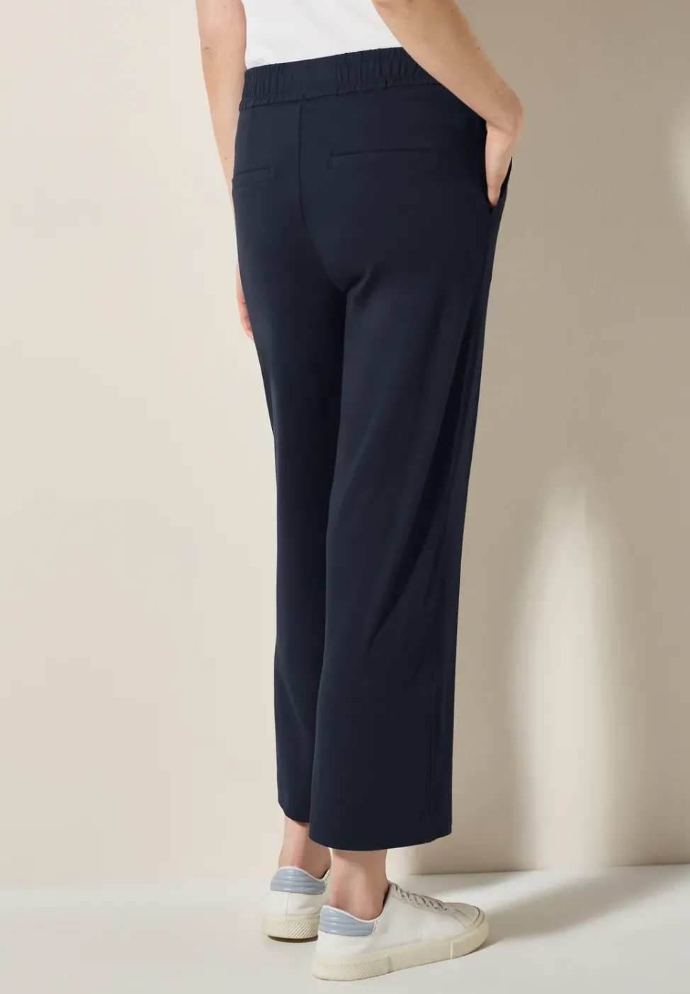 Wide Leg Jersey-Hose