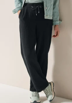 Wide Leg Musselin Hose