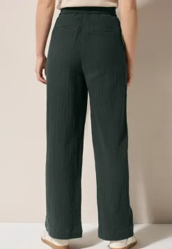 Wide Leg Musselin Hose