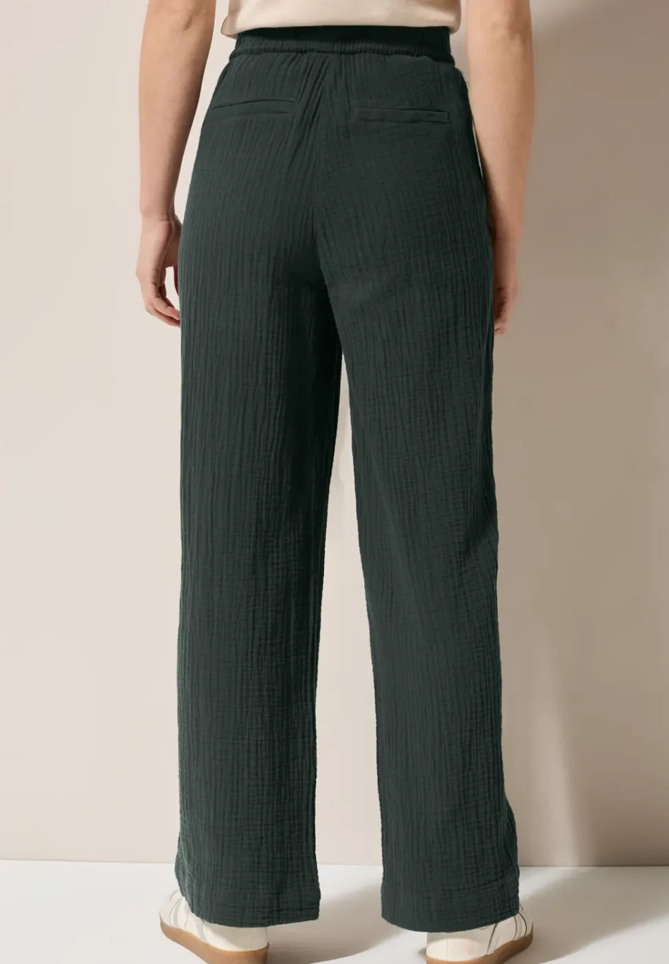 Wide Leg Musselin Hose