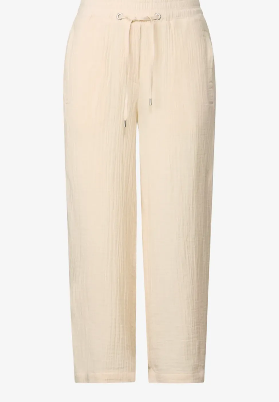 3/4 Wide Leg Musselin Hose