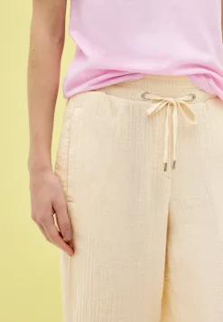 3/4 Wide Leg Musselin Hose