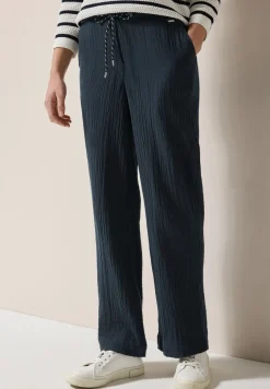 Wide Leg Musselin Hose