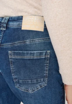 Wide Leg Patch Pocket Jeans
