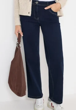 Wide Leg Rinsed Jeans