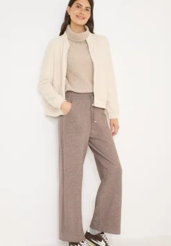 Wide Leg Strickhose