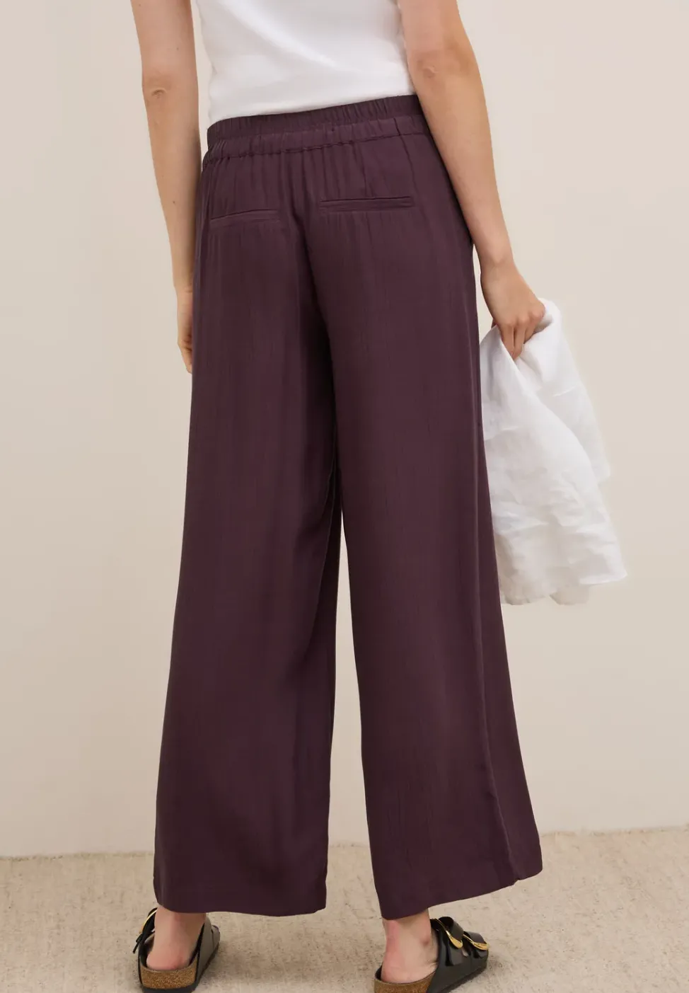 Wide Leg Strukturhose