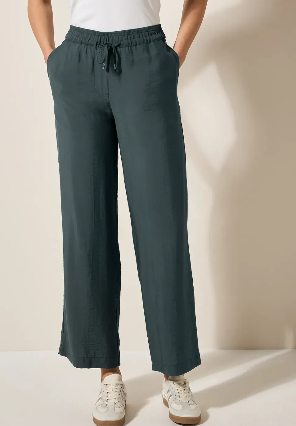 Wide Leg Strukturhose