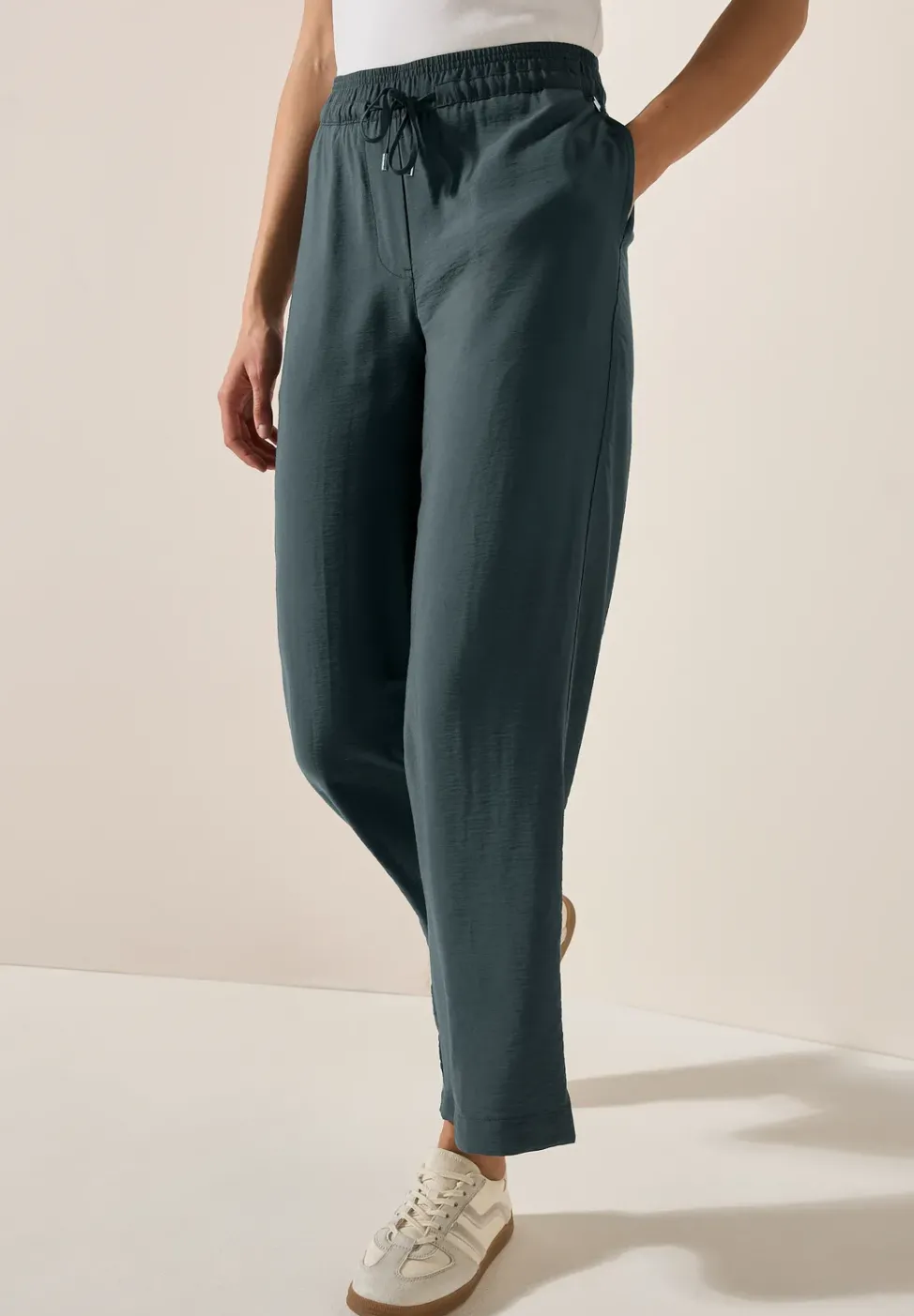 Wide Leg Strukturhose