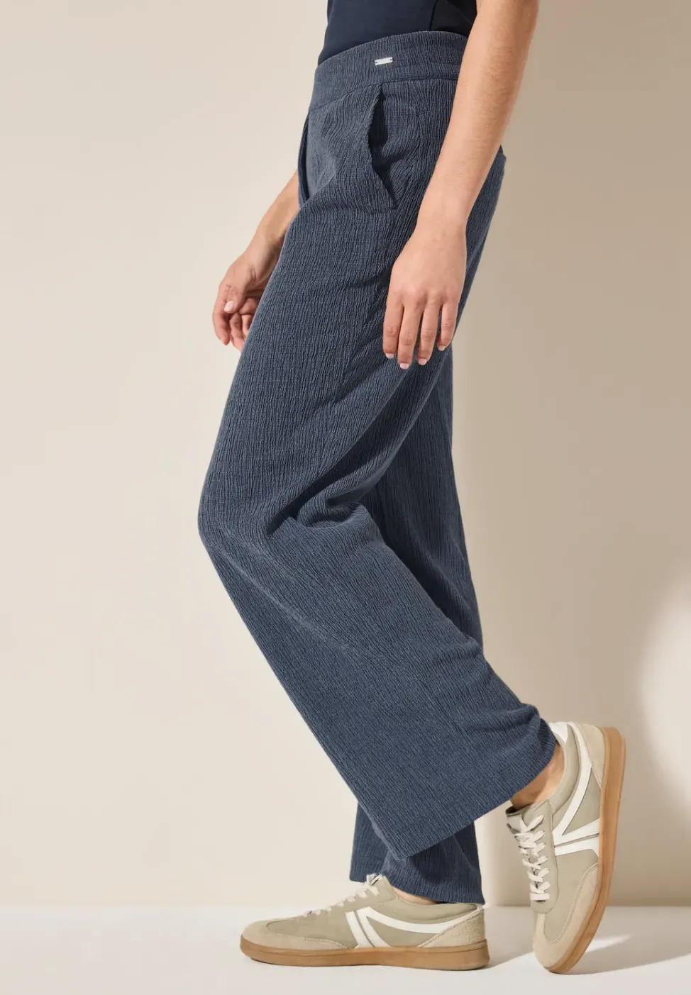Wide Leg Strukturhose