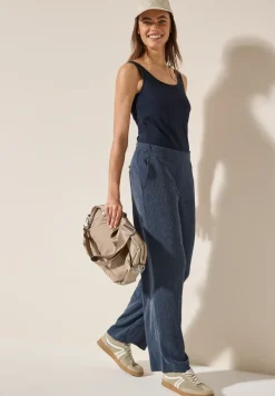 Wide Leg Strukturhose