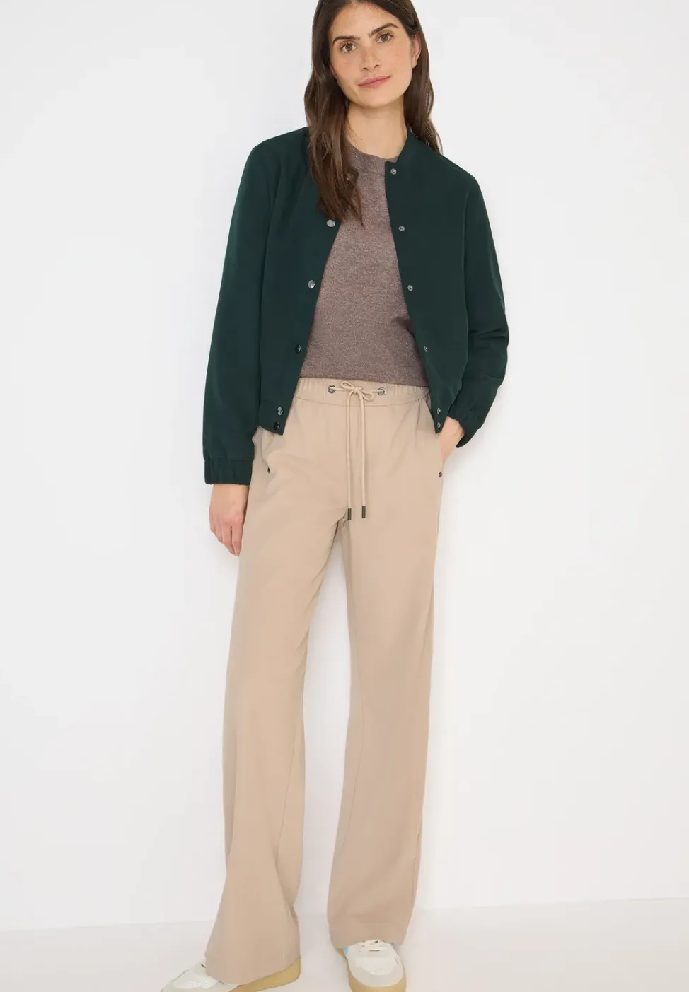 Wide Leg Twill Hose