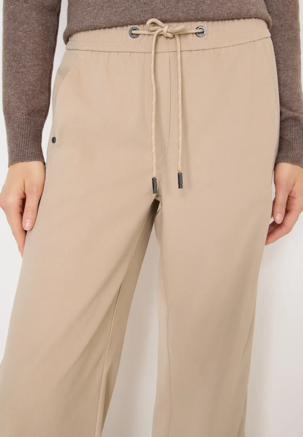 Wide Leg Twill Hose