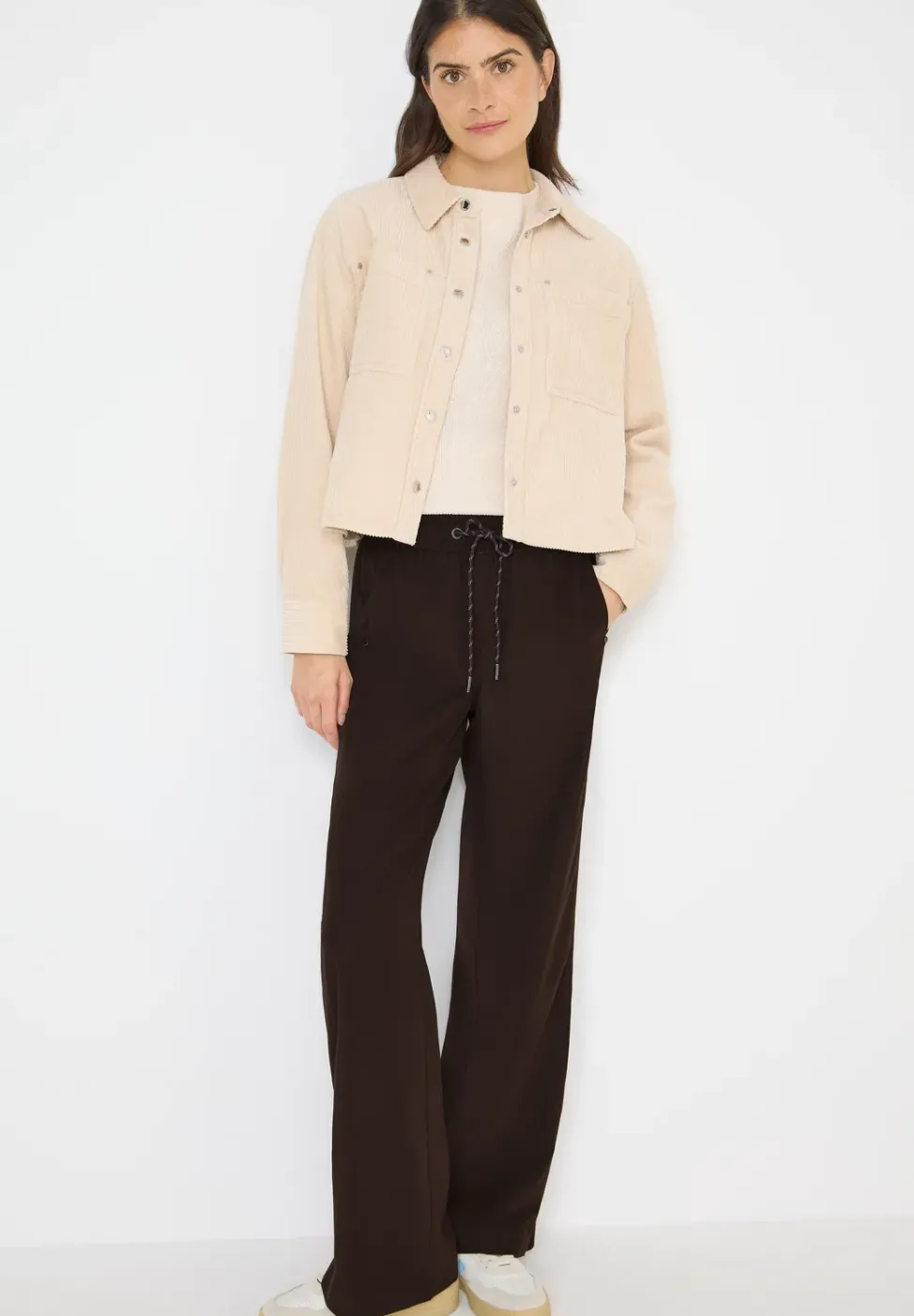 Wide Leg Twill Hose