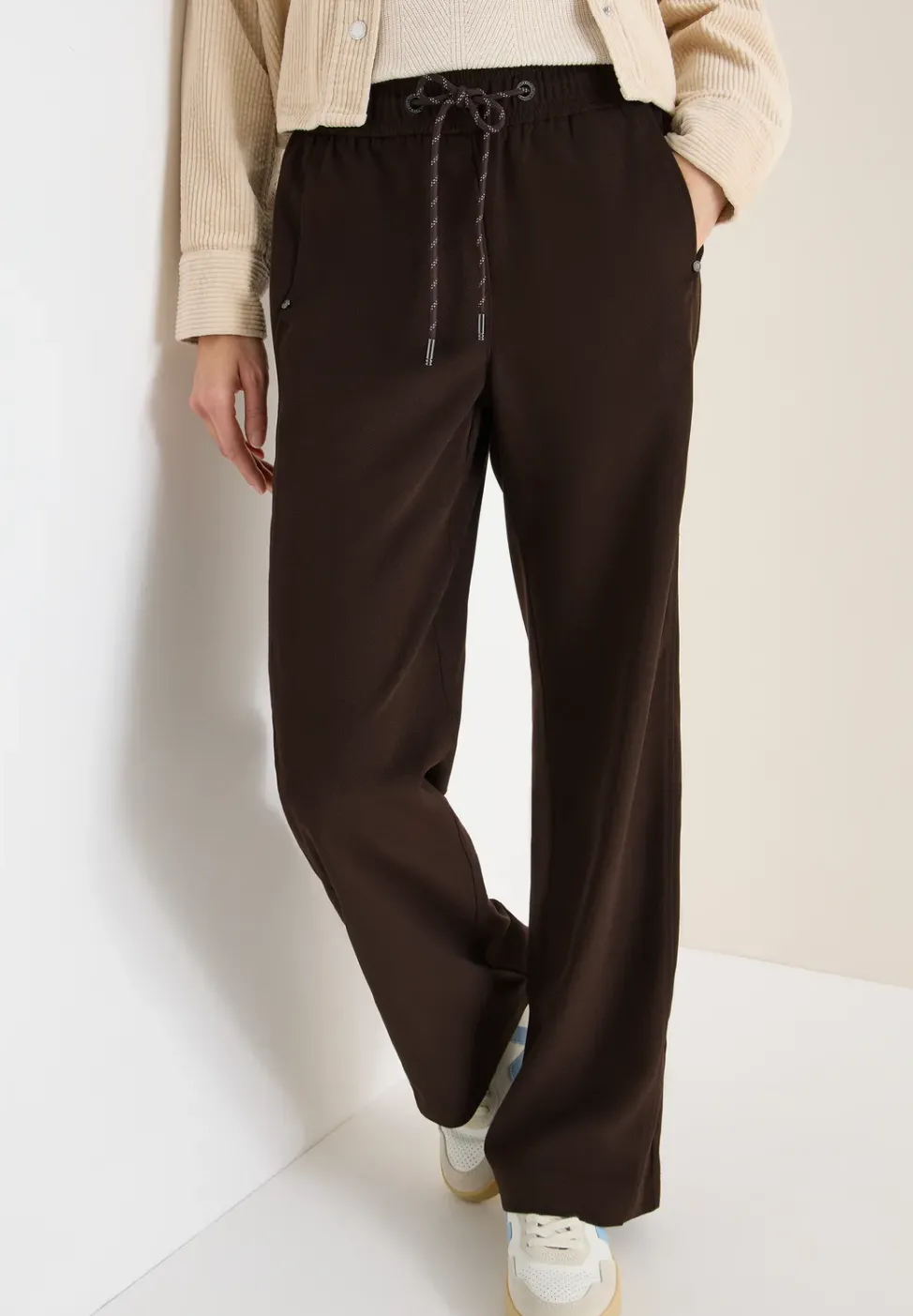 Wide Leg Twill Hose