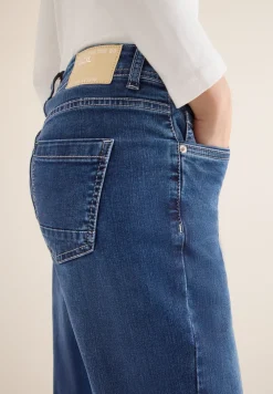Wide Leg Washed-Look Jeans